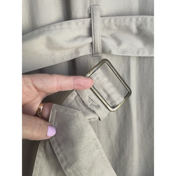 Vtg Belted Trench Coat Duster Women's Size 10 Beige Together Vented Lined - Picture 4 of 16